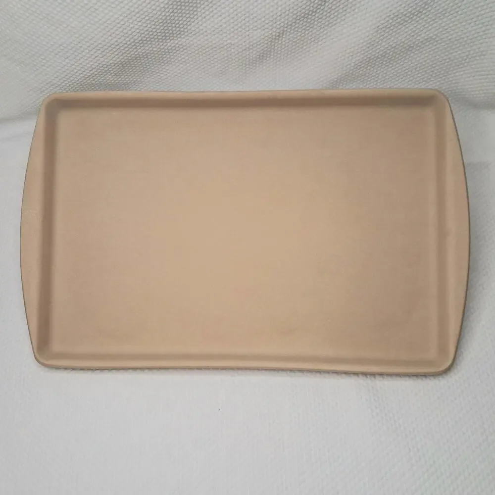 Pampered Chef Large Bar Pan 11 x 17 FHC Stoneware Cookie Baking w/ Double Roller